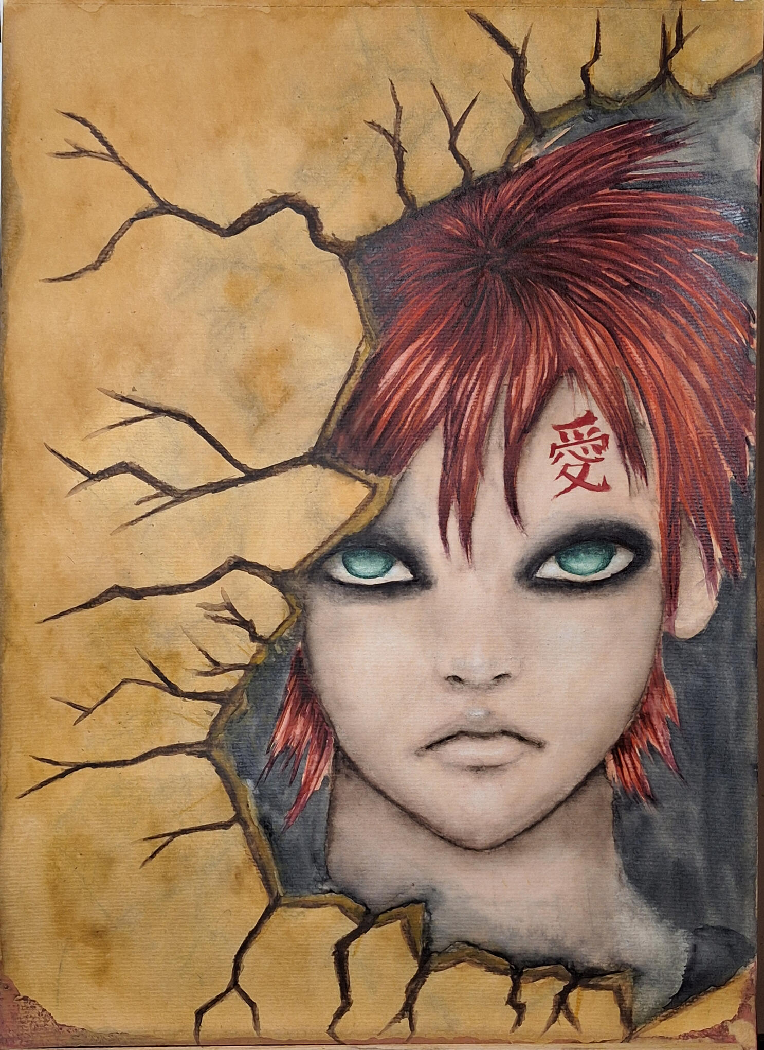 Gaara (Naruto) - Watercolor